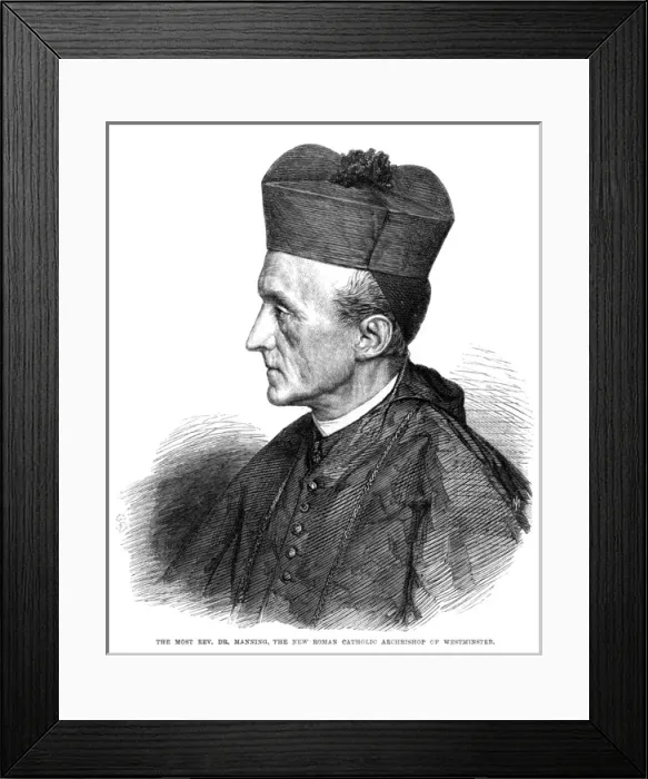 Framed Print : Cardinal Manning Framed Print : Cardinal Manning