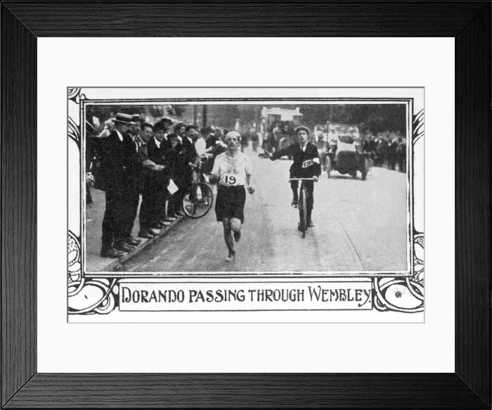 Framed Print : Olympics / 1908 / Marathon Framed Print : Olympics / 1908 / Marathon