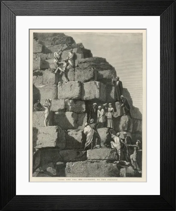 Framed Print : Climbing the Pyramids Framed Print : Climbing the Pyramids
