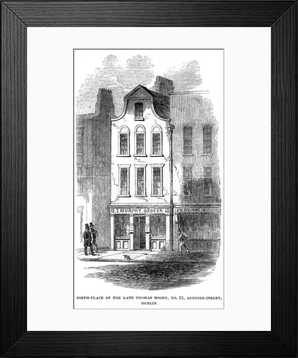 Framed Print : Moores Birthplace
