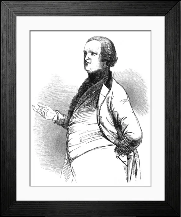 Framed Print : Robert Peel Speaking