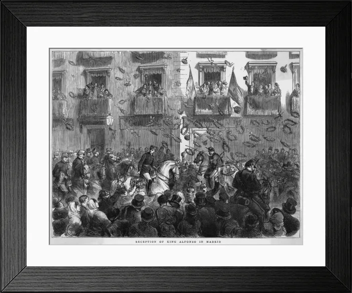 Framed Print : Alfonso XII in Madrid Framed Print : Alfonso XII in Madrid