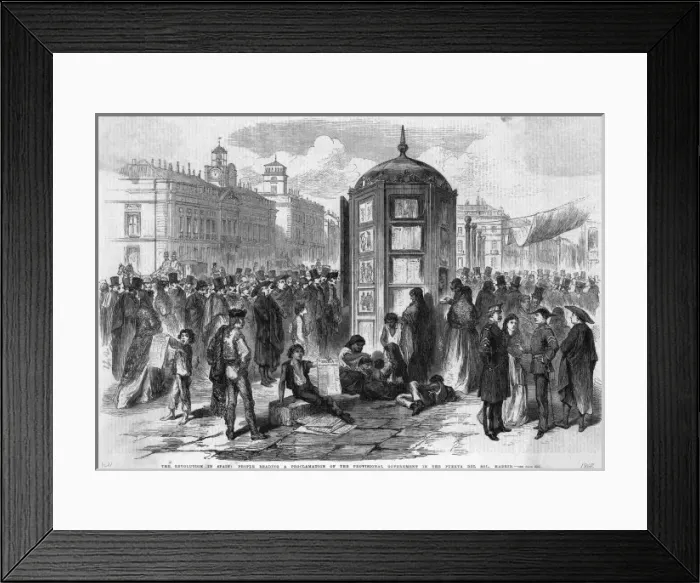 Framed Print : Revolution in Spain 1868 Framed Print : Revolution in Spain 1868