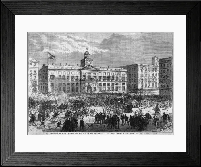 Framed Print : Spanish Revolution 1868 Framed Print : Spanish Revolution 1868