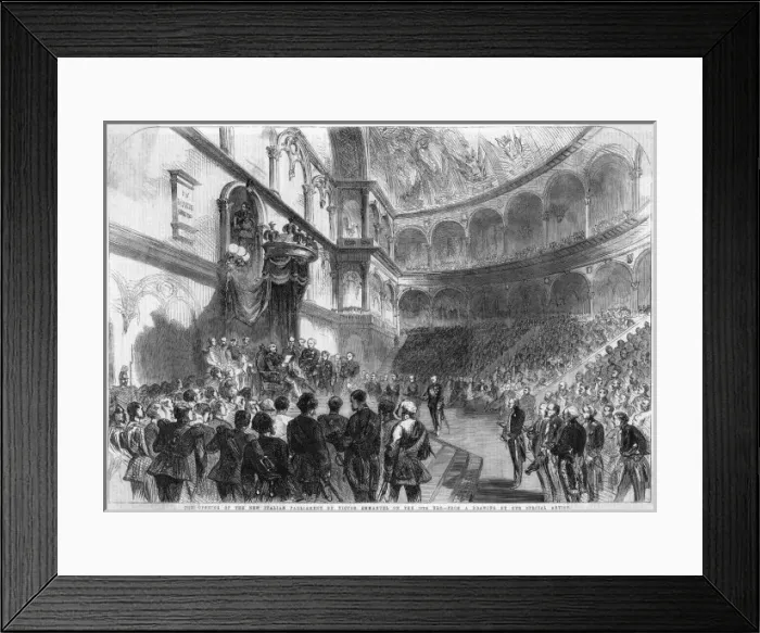 Framed Print : Parliament of Italy 1861 Framed Print : Parliament of Italy 1861