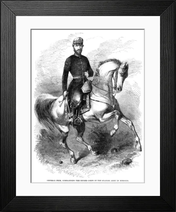 Framed Print : Juan Prim on Horseback Framed Print : Juan Prim on Horseback
