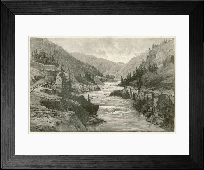 Framed Print : Fraser Canyon  /  Canada