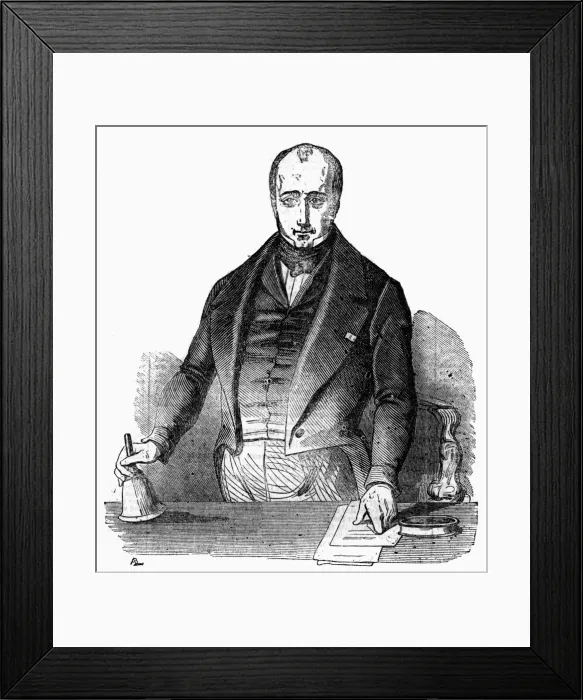 Framed Print : SAUZET. M. SAUZET French statesman, president of the chambre des deputes. Date: 1800? - ? Framed Print : SAUZET. M. SAUZET French statesman, president of the chambre des deputes. Date: 1800? - ?