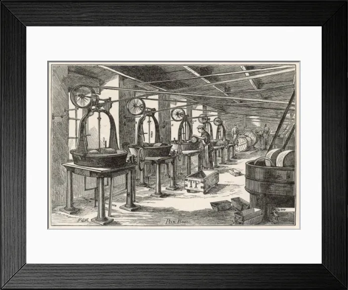 Framed Print : Frys Factory - Pan Room Framed Print : Frys Factory - Pan Room