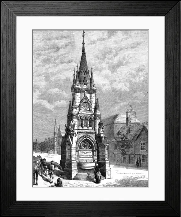 Framed Print : Shakespeare Fountain