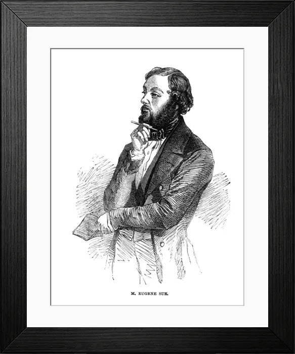 Framed Print : Eugene Sue - 2 Framed Print : Eugene Sue - 2