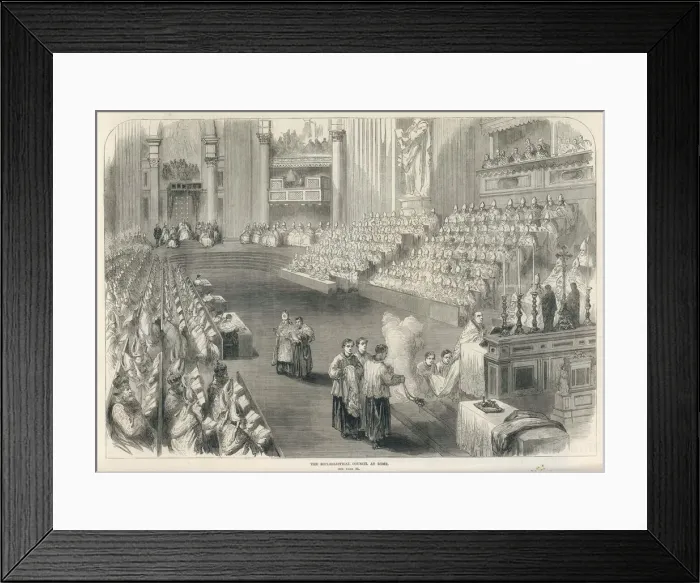 Framed Print : Vatican Council / 1870 Framed Print : Vatican Council / 1870