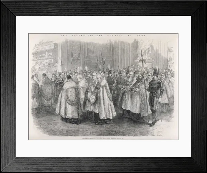 Framed Print : Vatican Council / 1870 Framed Print : Vatican Council / 1870