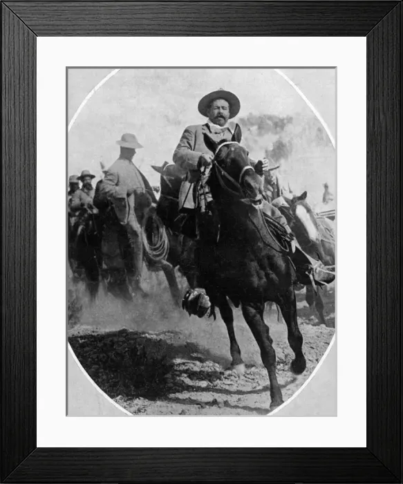 Framed Print : Pancho Villa On Horseback Framed Print : Pancho Villa On Horseback