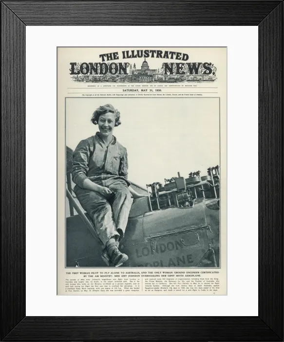 Framed Print : Amy Johnson 1930 Framed Print : Amy Johnson 1930