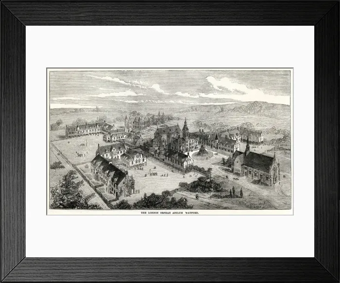 Framed Print : London Orphan Asylum, Watford 1871 Framed Print : London Orphan Asylum, Watford 1871