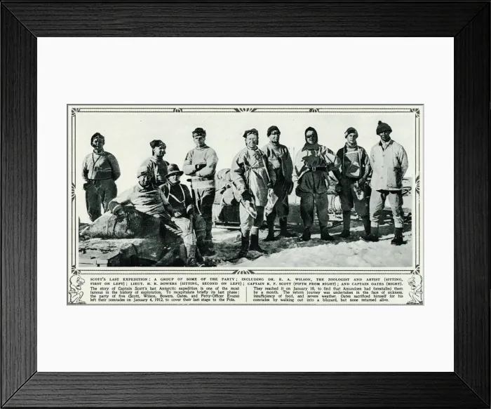 Framed Print : Captain Scotts last Antarctic expedition Framed Print : Captain Scotts last Antarctic expedition