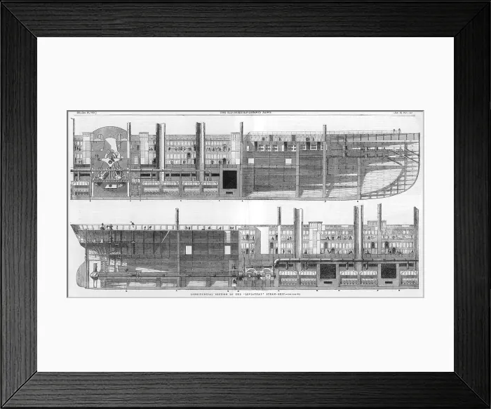 Framed Print : Section of Great Eastern Framed Print : Section of Great Eastern