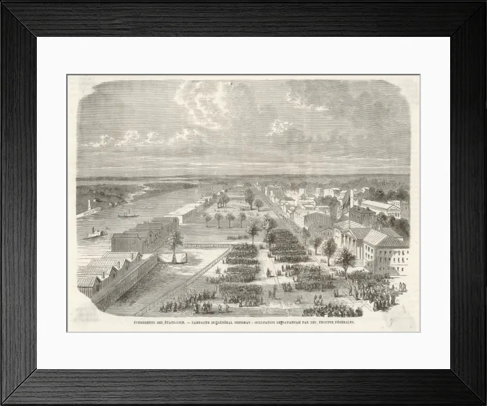 Framed Print : Sherman at Savannah
