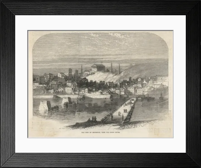 Framed Print : Richmond Burns