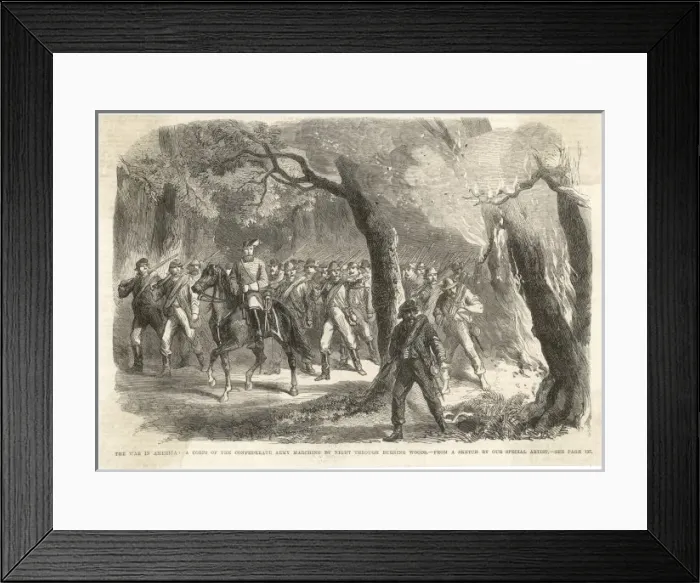 Framed Print : Confederate Forces