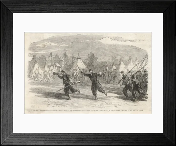 Framed Print : New York Zouaves