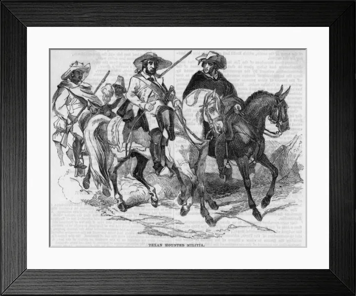 Framed Print : Texas Militia Framed Print : Texas Militia
