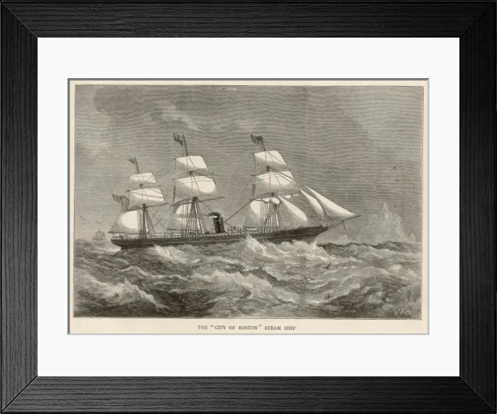 Framed Print : The City of Boston Framed Print : The City of Boston