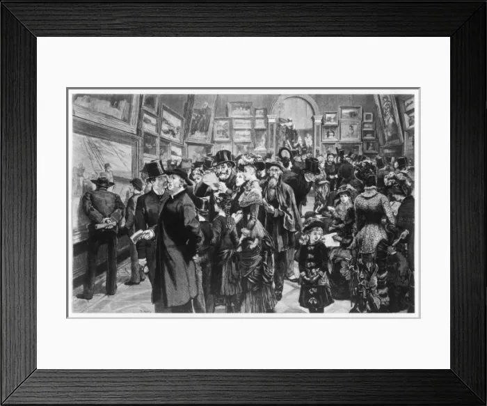 Framed Print : Royal Academy Visitors Framed Print : Royal Academy Visitors