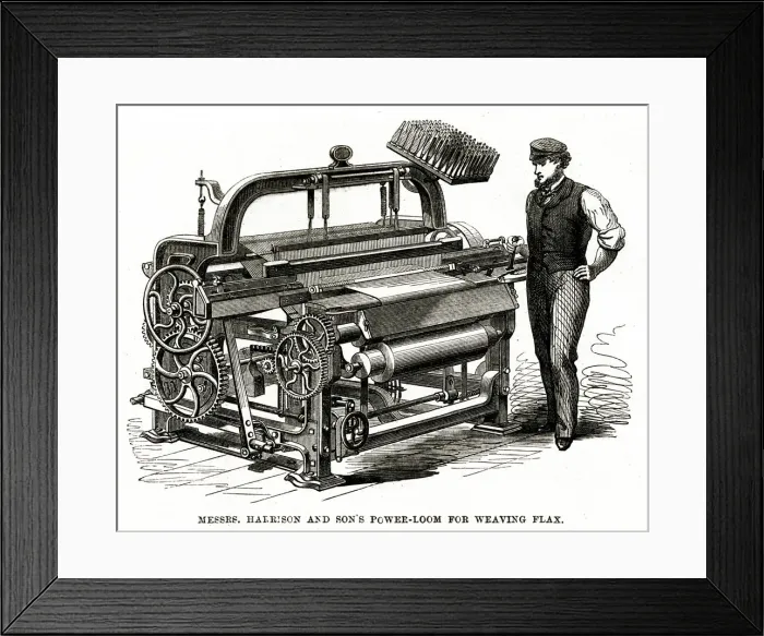 Framed Print : Harrison & Sons power loom 1862 Harrison & Sons power loom 1862 Framed Print : Harrison & Sons power loom 1862 Harrison & Sons power loom 1862