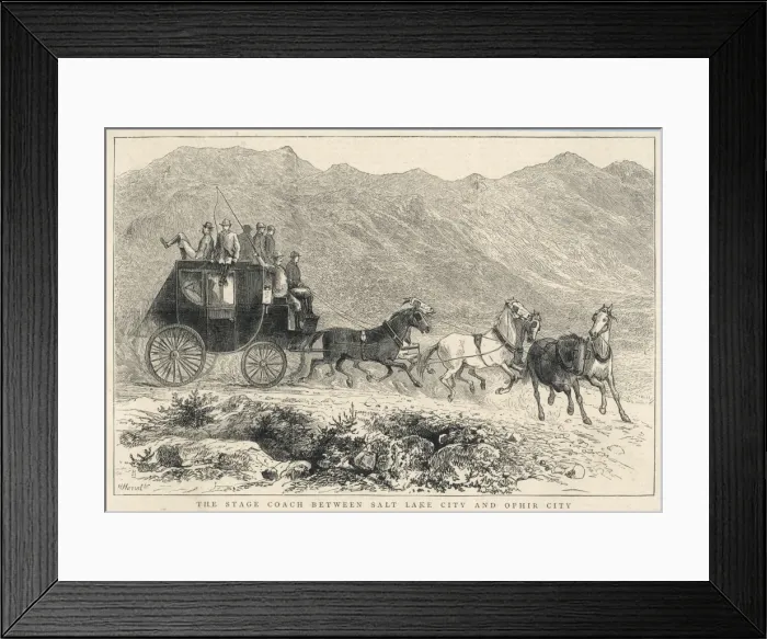 Framed Print : American Stagecoach