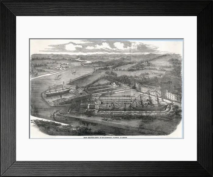Framed Print : Glasgow Docks Framed Print : Glasgow Docks