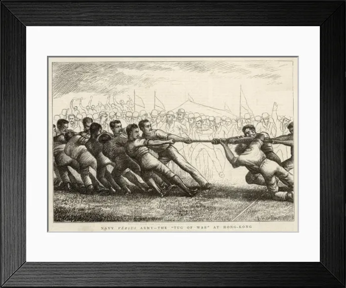 Framed Print : Tug of War Hong Kong
