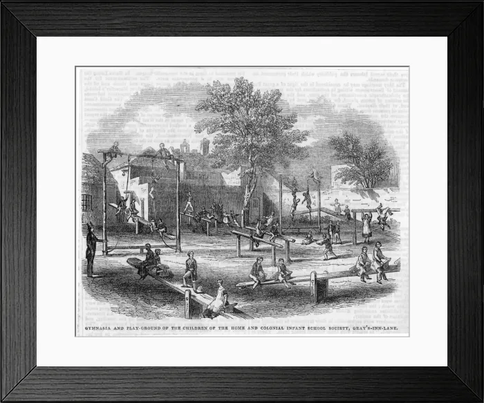 Framed Print : Gymnastics at School Framed Print : Gymnastics at School