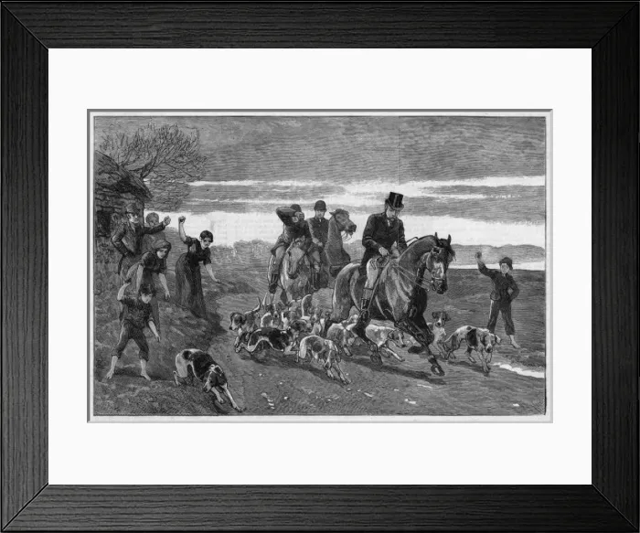 Framed Print : Hunt Saboteurs