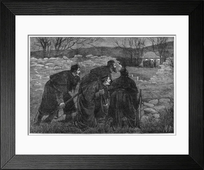Framed Print : Land League Meeting Framed Print : Land League Meeting