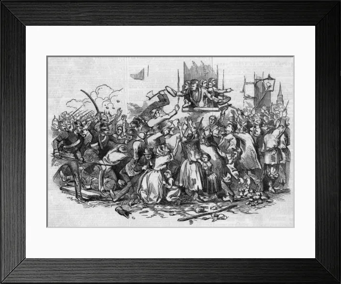 Framed Print : Stettin Bread Riots