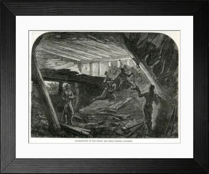 Framed Print : Mont Cenis tunnel 1869 Framed Print : Mont Cenis tunnel 1869