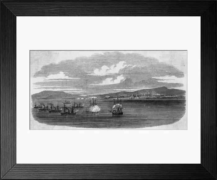 Framed Print : Catania Bombarded