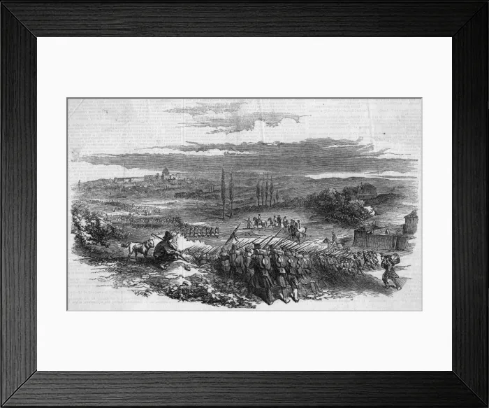 Framed Print : French March to Rome