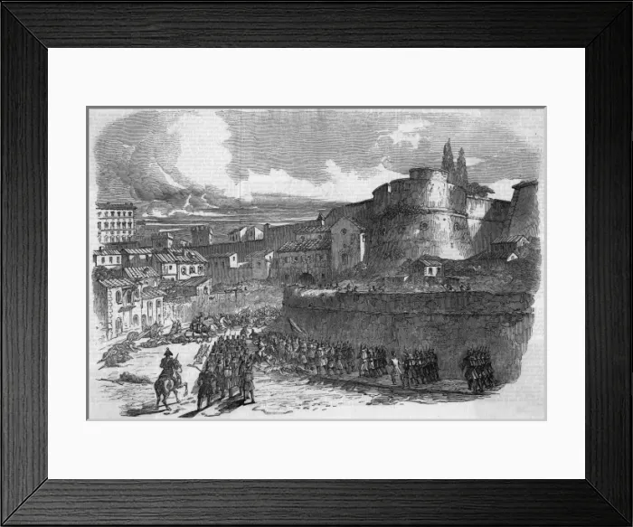 Framed Print : French Take Rome - 2 Framed Print : French Take Rome - 2