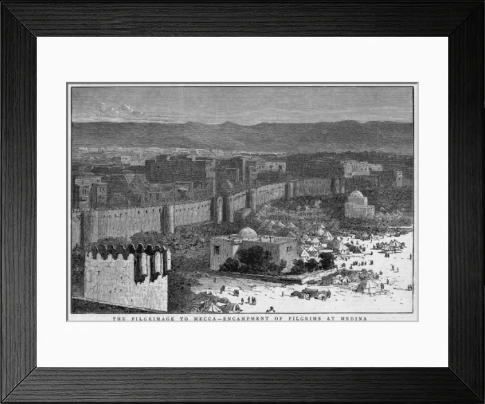 Framed Print : Pilgrims at Medina