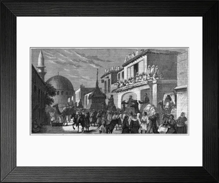 Framed Print : Pilgrims at Damascus Framed Print : Pilgrims at Damascus