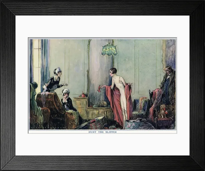 Framed Print : Hunt the slipper Framed Print : Hunt the slipper