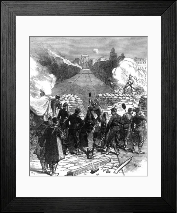 Framed Print : Communards Attacked