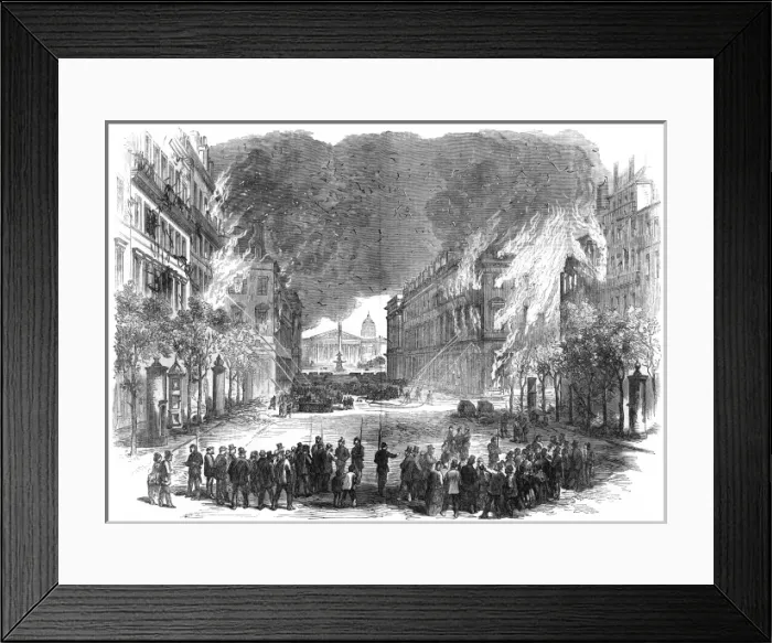 Framed Print : Rue Royale Fires Framed Print : Rue Royale Fires
