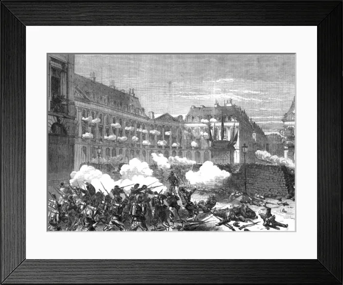Framed Print : Attacking Communards