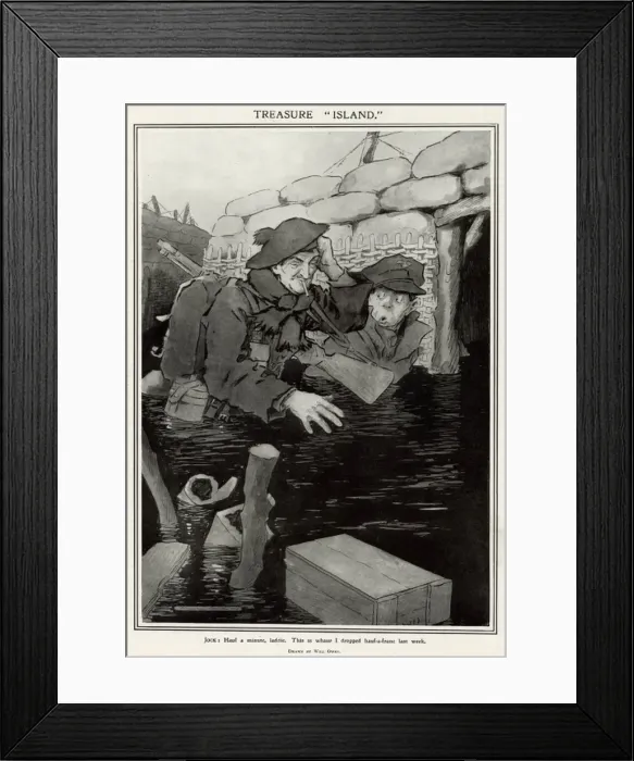 Framed Print : Treasure island by Will Owen Framed Print : Treasure island by Will Owen