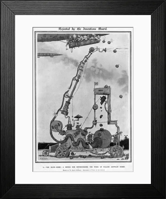 Framed Print : Rejected by the inventions board