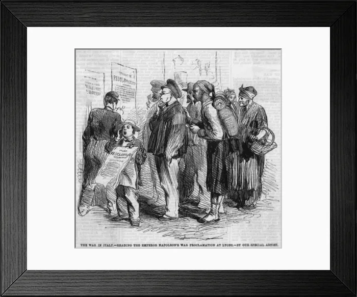 Framed Print : War Announced Framed Print : War Announced
